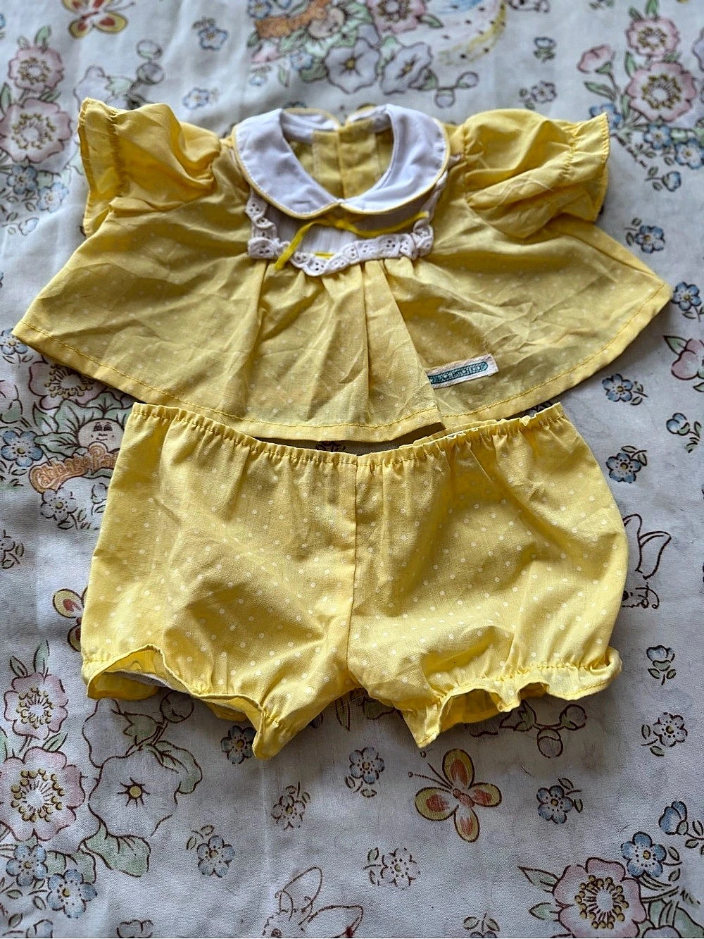 CPK Yellow Yoke Dress with Bloomers Matching Set
